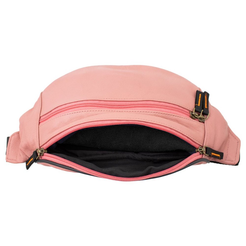 Leather Fanny Pack Belt Waist Bag Cross body Bag Shoulder Travel Sport Pouch - Picture 3 of 7